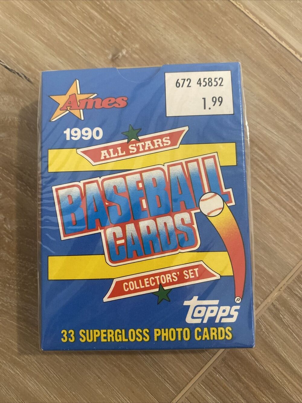 1990 Topps Ames All Stars Collector's Set of 33 Super Gloss Photo Cards Sealed